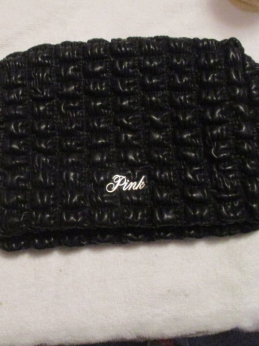 Black Top Zip Make Up Bag NWT